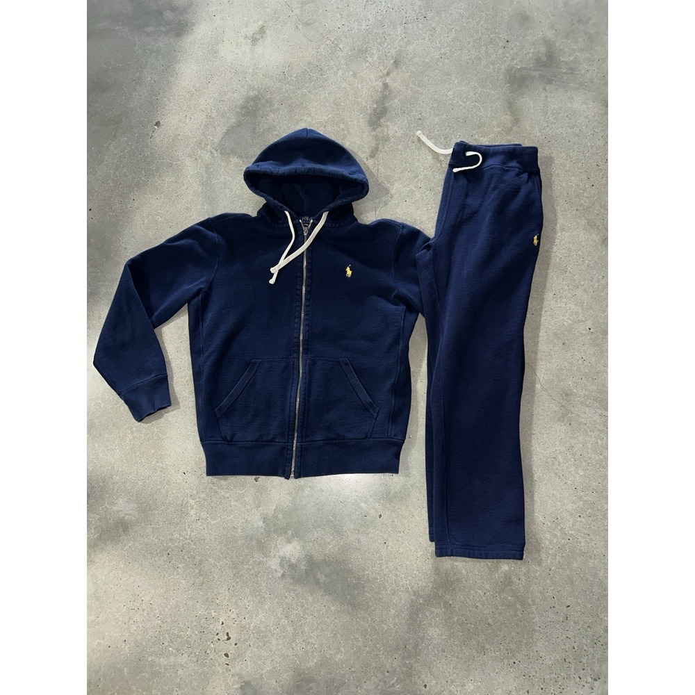 Polo Ralph Lauren Men's Fleece Sweatpants Sweatshirt Cruise Navy Blue M